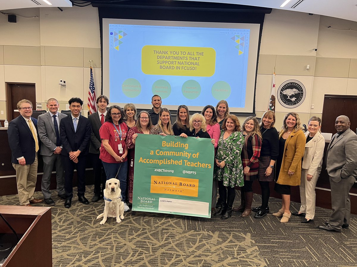 FCUSD leads the region in numbers of National Board Certified Teachers (NCBT), which is the most rigorous and respected certification in education. Tonight we celebrated our current and newest teachers with this certification.