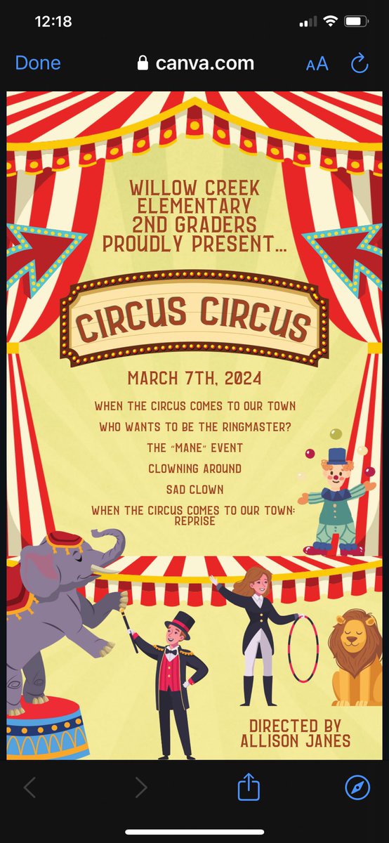 It’s a Circus day today! Proud of these 2nd graders!! 🎪🤡🤹🦁🍿