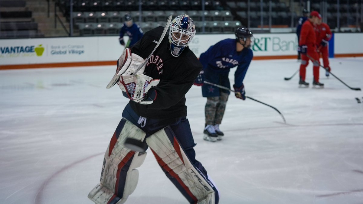 RMUMHockey's tweet photo. Getting. Better. Every. Day. 

#BobbyMo #AHA20 https://t.co/JhX4qMe5wI