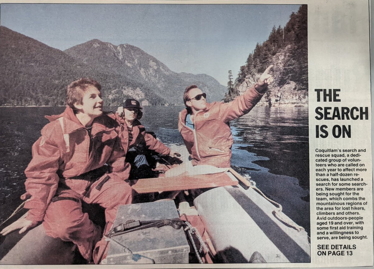 Throw back Thursday. Mid 80s recruitment article showcasing our original Coq3 inflatable boat.