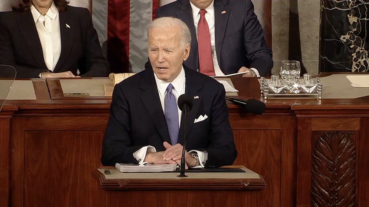 'Clearly, those bragging about overturning Roe v. Wade have no clue about the power of women in America. They found out though when reproductive freedom was on the ballot and won in 2022, 2023, and they will find out again, in 2024.' -@POTUS Joe Biden at #SOTU