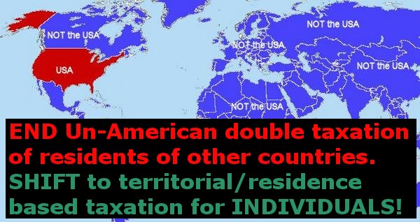 JCDoubleTaxed's tweet photo. @CollinRugg "The United States is the only country in the world where you will get [double] taxed [as a U.S. resident] even if you leave the country and live [as a tax resident] somewhere else."

*The U.S. should shift to only Residence Based Taxation

#RBT #FATCA #AmericansAbroad https://t.co/uEgty5JSI7