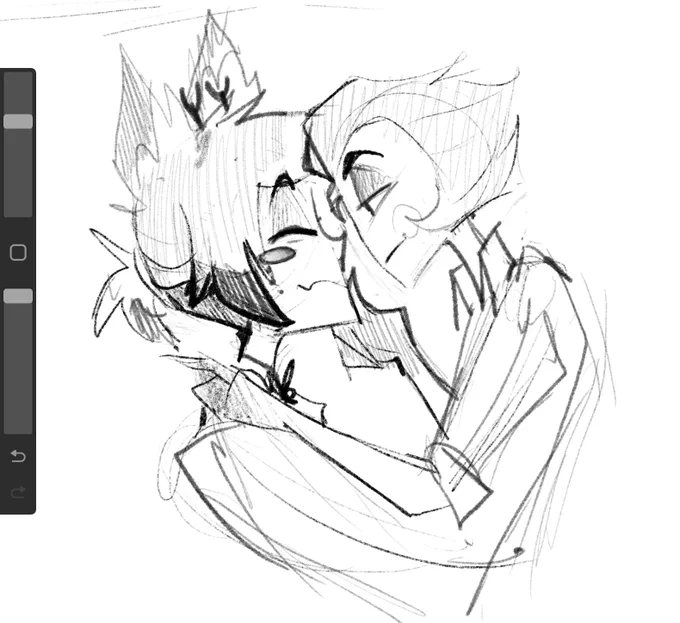 Soft touch ❤️‍🩹 #radioapple doodle before going to bed :3 #HazbinHotel 📻🍎😚 