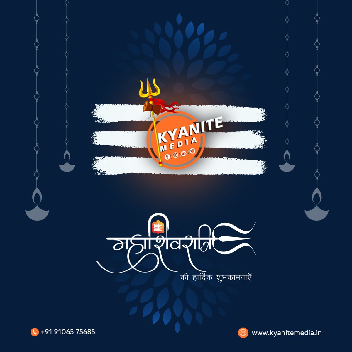 KyaniteMedia's tweet photo. May the blessings of Lord Shiva amplify your online presence and engagement.
Happy Maha Shivratri !!!

#mahashivratri #mahadev #shiva #bholenath #mahakal #shivratri #harharmahadev #shiv #lordshiva #mahakaal #mahadeva #socialmediamarketingagency #kyanitemedia #kyanite #ahmedabad https://t.co/gPMPJIjGj6