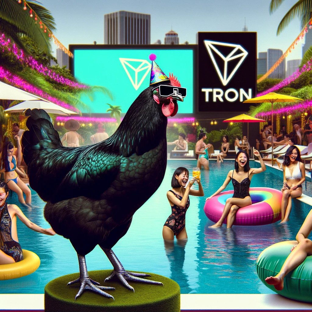 <a href="/justinsuntron/">H.E. Justin Sun 👨‍🚀 🌞</a> Don't be late to the party! Feat. #BBC

Come join all the Chicks! 
t.me/bbctron

<a href="/TronBBC/">Big Black Cockerel's</a>
<a href="/MemeChicks6969/">Meme Chicks (Now Minting)</a> 

#Tron #BreakingNews #CCC #1000xGems #memecoin2024