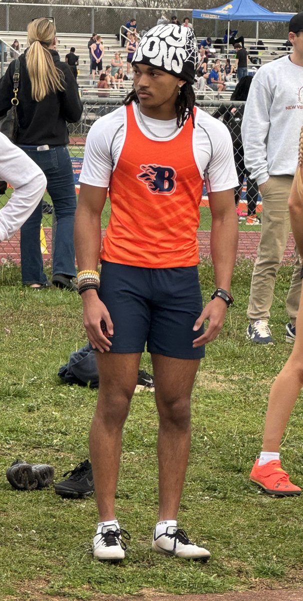 My guy ⁦@Jalen_A25⁩ had his first HS track meet. Won his 100m heat w/ a 11.13, long jumped 19.1 & finished with a first place finish in his 200m heat as well. Good job son! ⁦@BHSblazetrack strengthcoach34⁩ ⁦⁦@BlackmanFtball⁩ ⁦@BallHawkU⁩