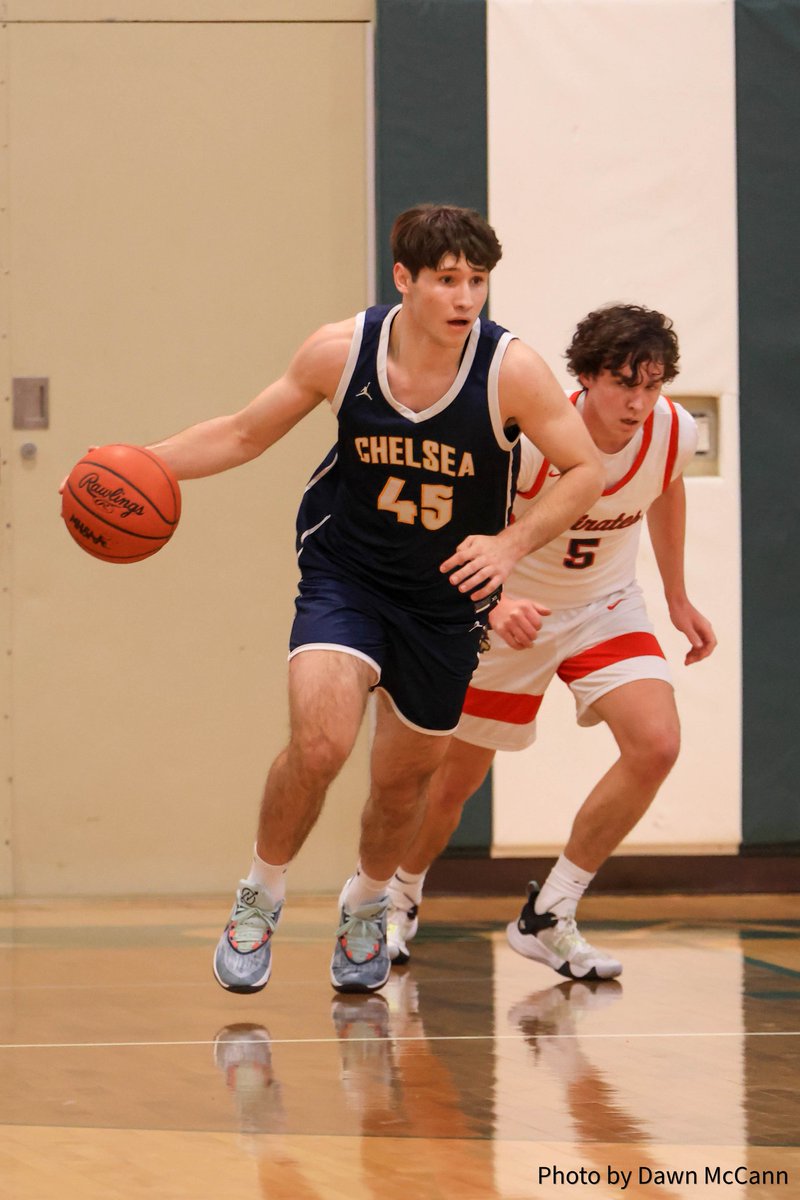 Chelsea's Jake Stephens tied the MHSAA record with seven three-pointers in the 1st quarter of the Bulldogs 75-53 win over Onsted. He also tied his own school record of eight three pointers in a game. Stephens finished with 38 points on the night. <a href="/jakestephens23/">Jake Stephens</a> <a href="/ChelseaBulldogs/">Chelsea Athletics</a>