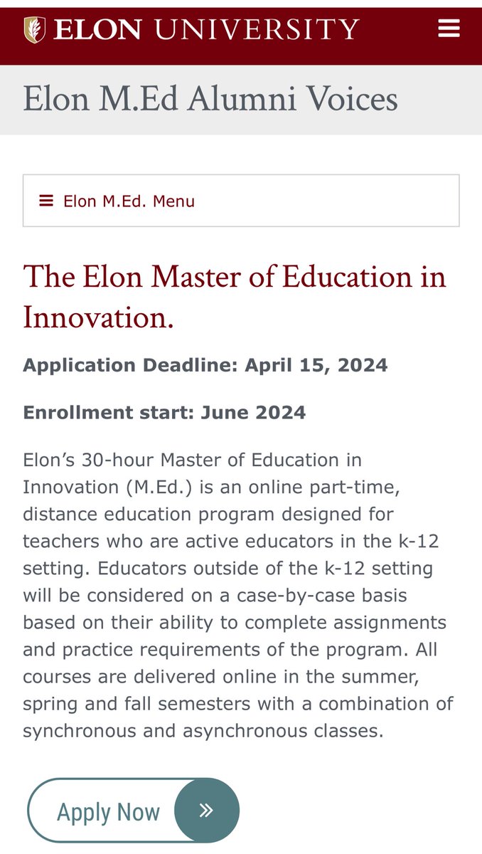 Tatiana39871052's tweet image. Thank you James Gilmore for this opportunity to share my story and my journey as an @elonuniversity 𝕄𝔼𝕕 𝔾𝕣𝕒𝕕𝕦𝕒𝕥𝕖!👩🏻‍🎓🤓💪🏽
@ParticipateLrng #unitingourworld #elongrad #restorativepractices @gregory_elem 

elon.edu/u/academics/ed…