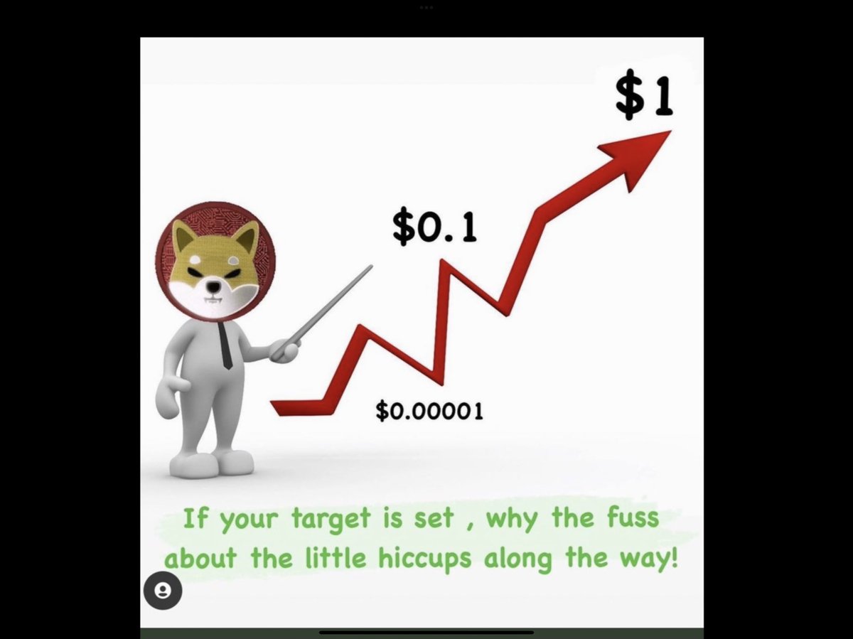 MANIFESTING $SHIB TO $1🙏

IF YOUR TARGET IS SET
WHY THE FUSS ABOUT THE LITTLE HICCUPS ALONG THE WAY⁉️

#SHIBARMY 
FOCUS ON POSITIVE STORIES 
SHIBARIUM PRINTING MILLIONS OF DOLLARS 💵 IN REVENUE 
#SHIB CHART &amp; PRICES ARE BREAKING OUT 
#ShibaInu READY TO EXPLODE 🚀🔥
#BONE #LEASH