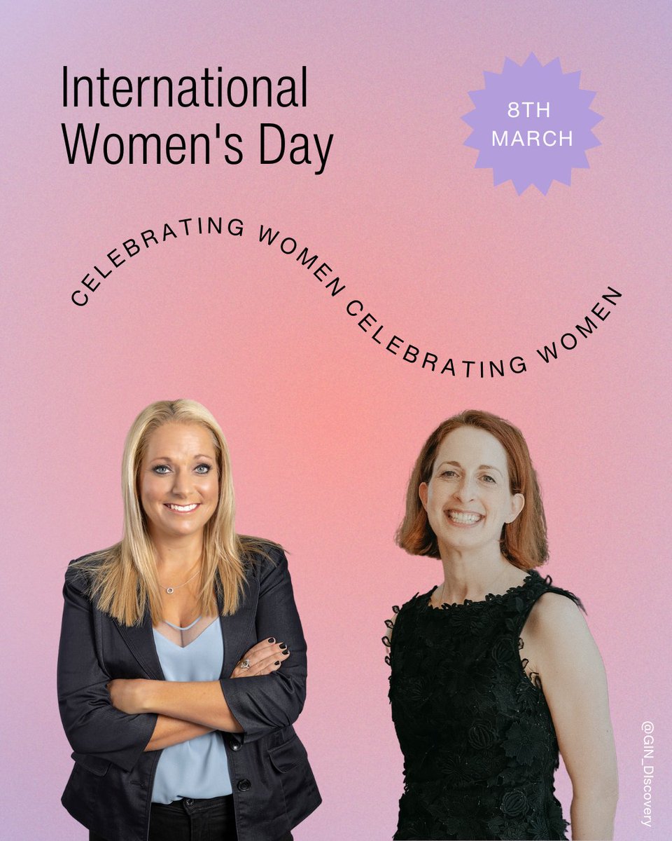 GIN_Discovery's tweet photo. Celebrating all the incredible women leading the way this #InternationalWomensDay2024 ๐In particular, @EmmaHalmos and @Richelle_ndopl , here's to your inspiring pursuit of knowledge and your contributions to science and the #GINProgram! #WomenInSTEM #IWD24 https://t.co/Ojh95HYuv0