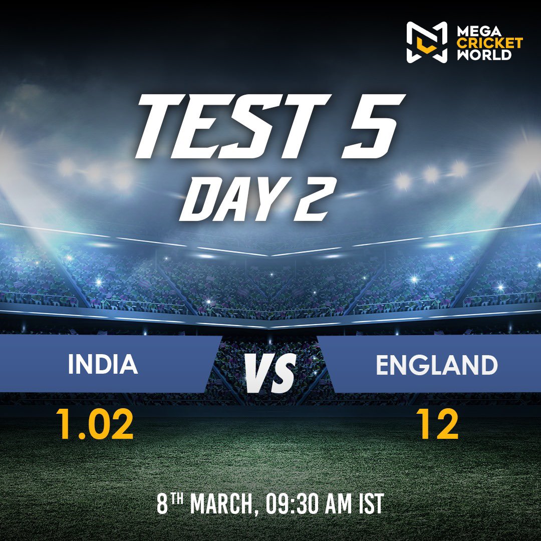 mcworldsocial's tweet image. It&apos;s day 2 of the 5th test between India and England! Place your bets now.

🔗  mcwlnk.co/u0b0

#INDvsENG #INDvENGTest #INDvENG #IndiaVsEngland #teamindia  #YashasviJaiswal #ViratKohli #indiancricketteam #englandcricketteam #testmatchcricket #matchodds