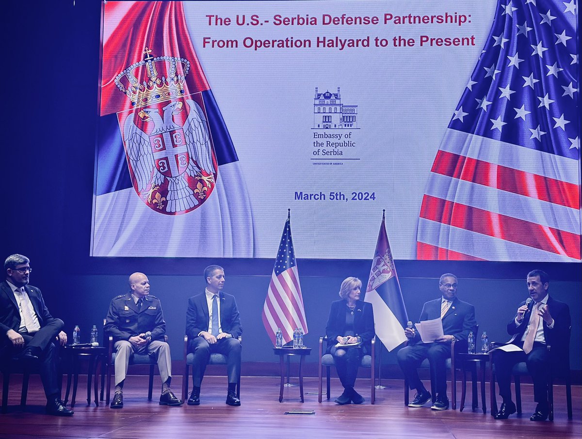 SRBinUS's tweet photo. 3/5/2024 - the day when #HeroesOfHalyard had its #DC premiere as the 1st 🇷🇸 film to be screened at US #Congress.
We extend our gratitude to @RepTenney, @repcleaver, @OhioAdjGen, @nstarovic &amp; @HalyardMission for an inspiring discussion on #Serbia-#UnitedStates Defense Partnership. https://t.co/4ZoxNq7KiK