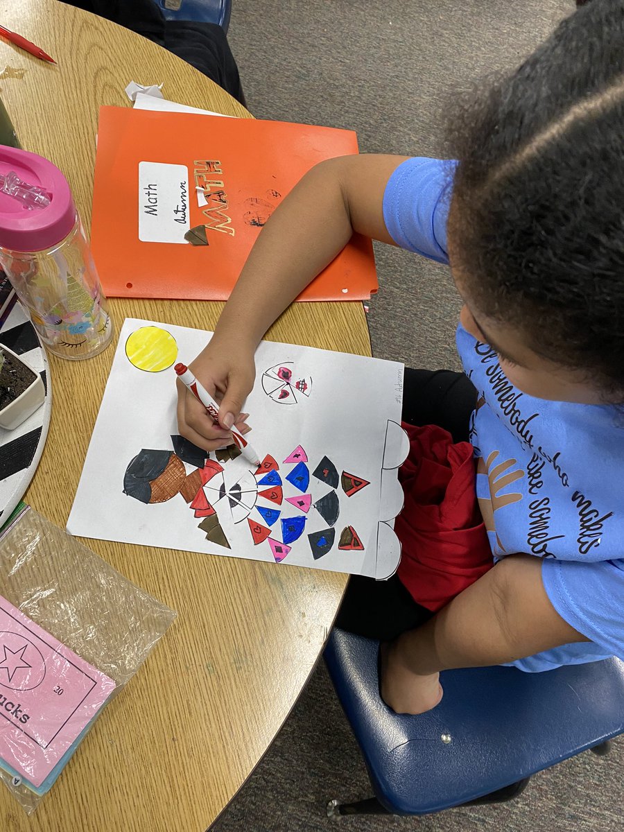 Students are finishing up their Ed Emberley-inspired art. The fraction discussions make my teacher heart happy, and their creativity simply blows me away 😍 <a href="/ARTwithJessica/">Jessica Espinoza, Ed.D</a> <a href="/PSEelementary/">@powderspringsES</a>