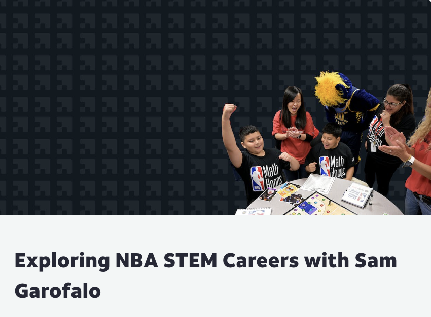 We are totally geeking out over this @learn_fresh lesson on #TheAchievery: EXPLORING @NBA STEM CAREERS! 🏀📊 Sam, Data Scientist + Director, credits K-12 #teachers with inspiring her love of math. Sign up for a free account for more learning resources! ➡️ bit.ly/UrbanArtsAchie…