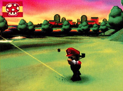 SuperMarioFact's tweet photo. Pre-Release Screenshot of Mario Golf (Nintendo 64) https://t.co/y4uTGSjFtW