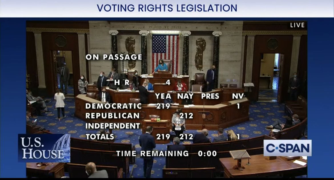As President Biden celebrates my friend John Lewis a reminder that when we last voted to protect the Voting Rights Act every single republican in Congress voted no.