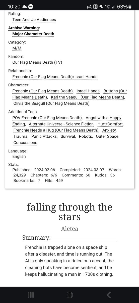 Aletea_OFMD's tweet photo. My scifi #Ouizzy AU is officially complete! 
Frenchie is trapped alone on a space ship after a disaster and time is running out. The AI speaks in a ridiculous accent, the cleaning bots have become sentient and he keeps hallucinating a man in 1700s clothing
https://t.co/kCTVgUSUKB https://t.co/A3ey8uCCPI