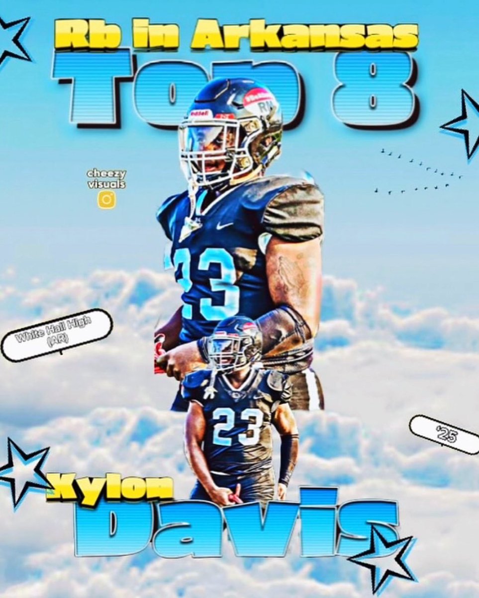 Elite 2025 RB Kylon Davis is one of the Top RB in Arkansas. 

Davis continues to put up numbers and open the eyes of others. He is definitely a prospect to watch this season! <a href="/KylonDavis4/">Kylon Davis</a>