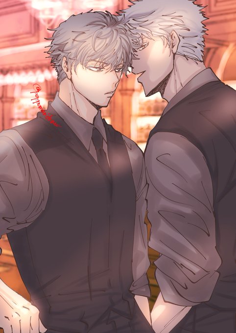 ヒソヒソ話#イラスト #創作男子 