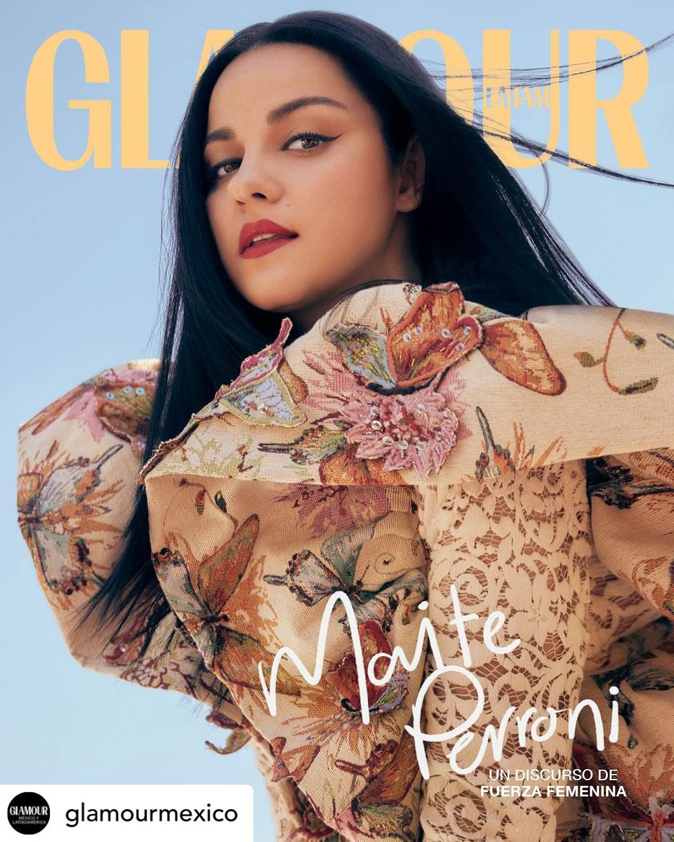 CarolinaPalomo's tweet photo. Portada especial @maiteperroni para @GlamourMex. #MesDeLaMujer https://t.co/9r0ZVDvskl