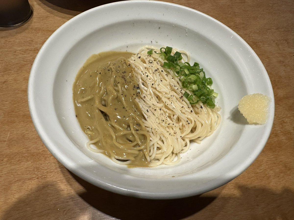 #木更津丿貫
渡蟹の蟹味噌蕎麦と牡蠣の和え玉
今日はラーメン女子会
最高に美味しかったです❤️