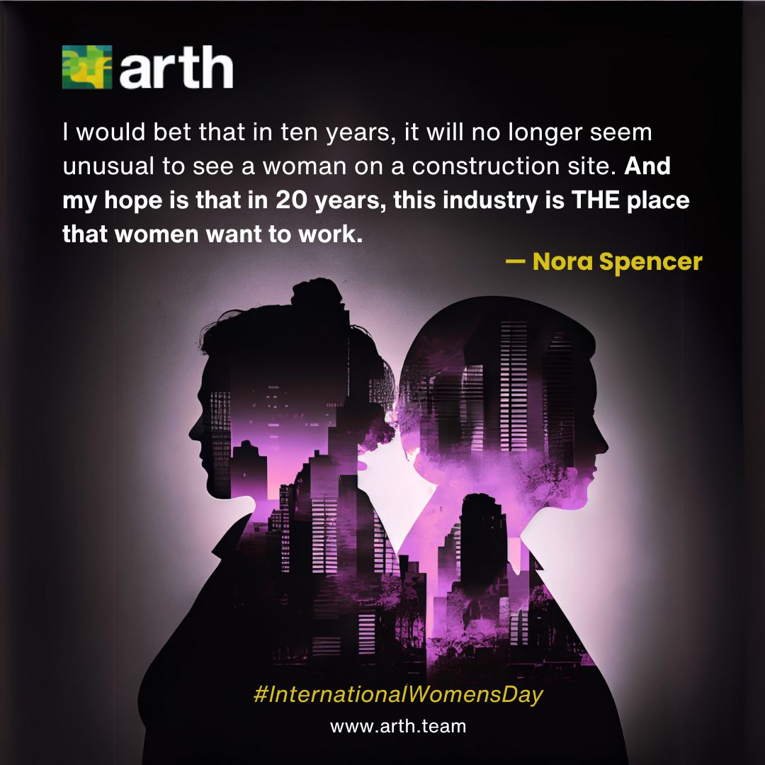 Arth_team's tweet photo. Nora Spencer, Founder &amp; CEO of Hope Renovations spoke volumes about the changing face of the construction industry! A future where seeing women on construction sites is as normal as, well, building something smarter, something awesome. 
#InternationalWomensDay #inspireinclusion https://t.co/aGJaPLXSQ1