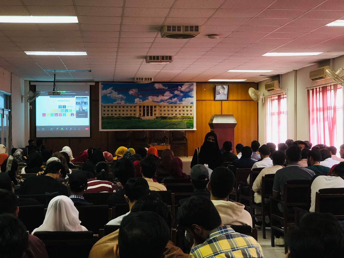 The International Workshop held by QS Impact Pakistan at the Department of Computer Science-UBIT University of Karachi, on 'Critical Thinking and Sustainable Strategies for combating Climate Change' was a great success. #QSImpactPakistan #WorkshopSuccess #ClimateChange