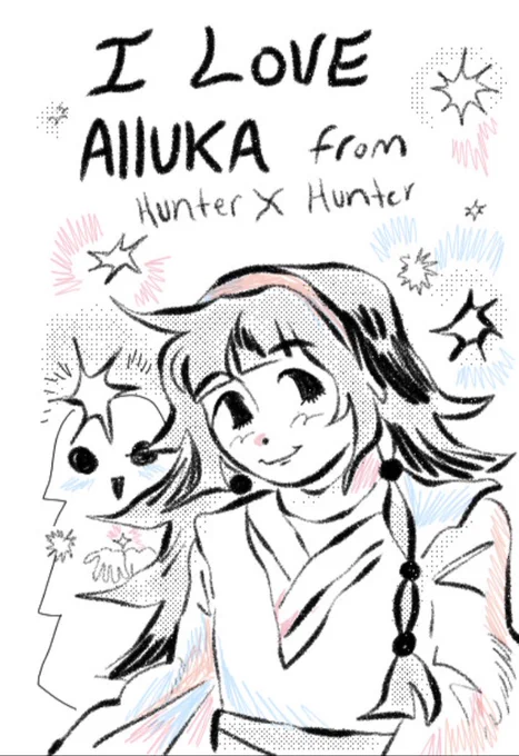 A few months ago I made a mini zine abt my fav #hxh character 1/2