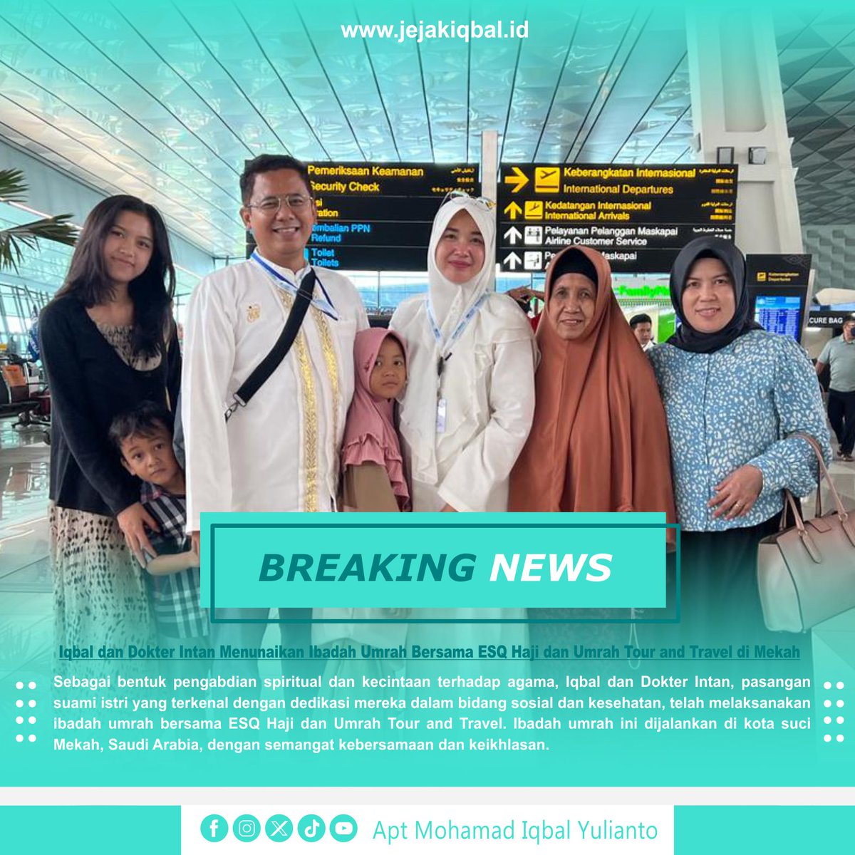 Apt_iqbal's tweet photo. Iqbal dan Dokter Intan Menunaikan Ibadah Umrah Bersama ESQ Haji dan Umrah Tour and Travel di Mekah

Kunjungi berita lebih lengkap nya di website

https://t.co/DEDoJJ9WdF

Media Jejak Iqbal

#mohamadiqbalyulianto
#iqbal
#calegdprri
#brebes #brebeshits #brebesnesia https://t.co/fxN19koVK4
