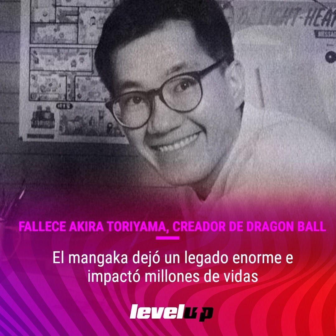 LevelUPcom's tweet image. LAMENTABLE Y TRISTE NOTICIA 💔 #AkiraToriyama, mangaka japonés recordado por crear #DragonBall, ha fallecido a los 68 años 😭 En paz descanse.