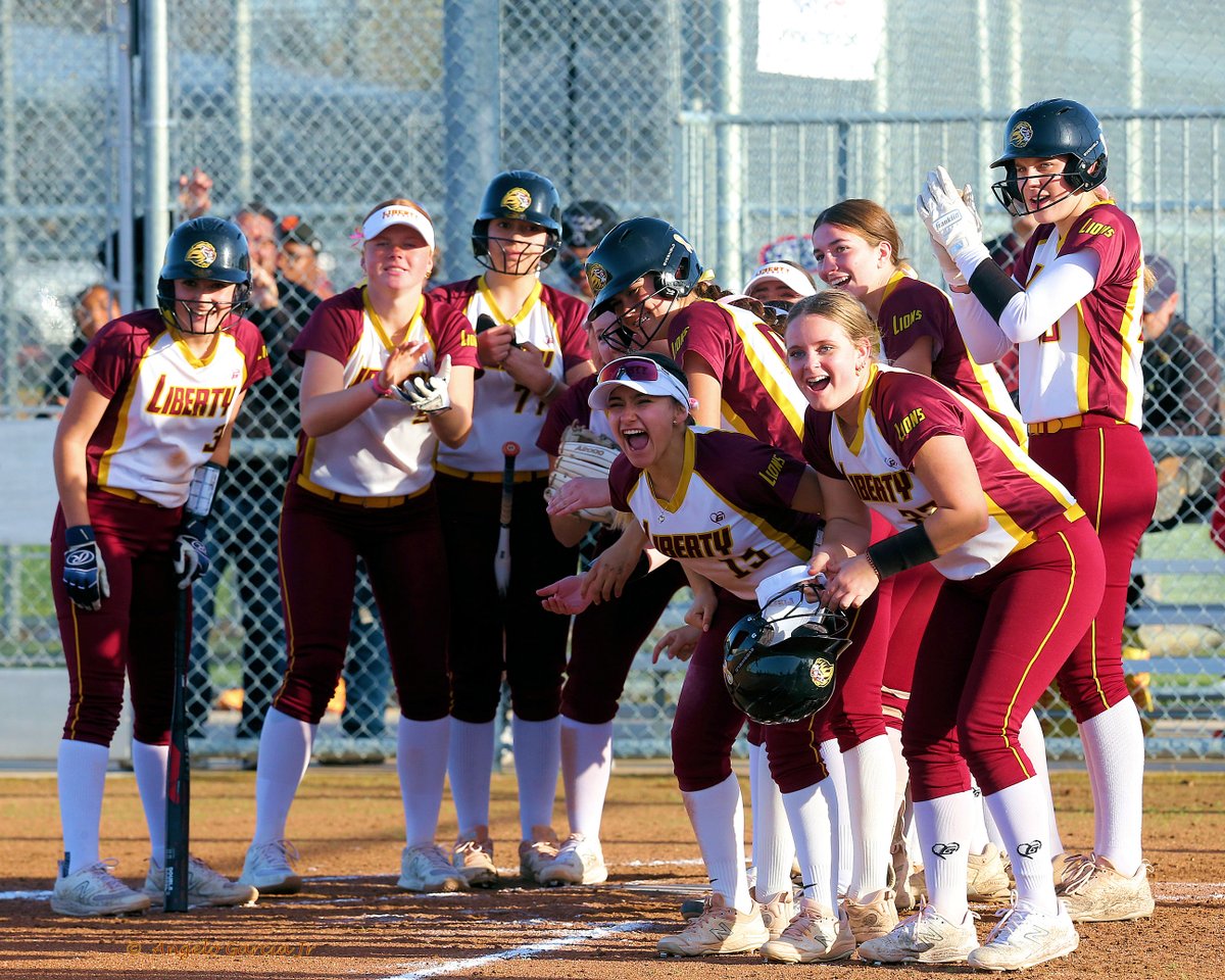 Angelo Garcia Jr (@wildlifedigicam) on Twitter photo BVAL Softball at Liberty High. The Lady Lions defeat the Monte Vista Mustangs 7-4 on a pleasant Thursday afternoon. Rounding the bases after her homerun is #21 Kaitlyn Macias as her team mates cheer her in across home plate.
<a href="/LibertyLionsSB/">Liberty HS Softball</a> BVAL Softball at Liberty High. The Lady Lions defeat the Monte Vista Mustangs 7-4 on a pleasant Thursday afternoon. Rounding the bases after her homerun is #21 Kaitlyn Macias as her team mates cheer her in across home plate.
<a href="/LibertyLionsSB/">Liberty HS Softball</a>