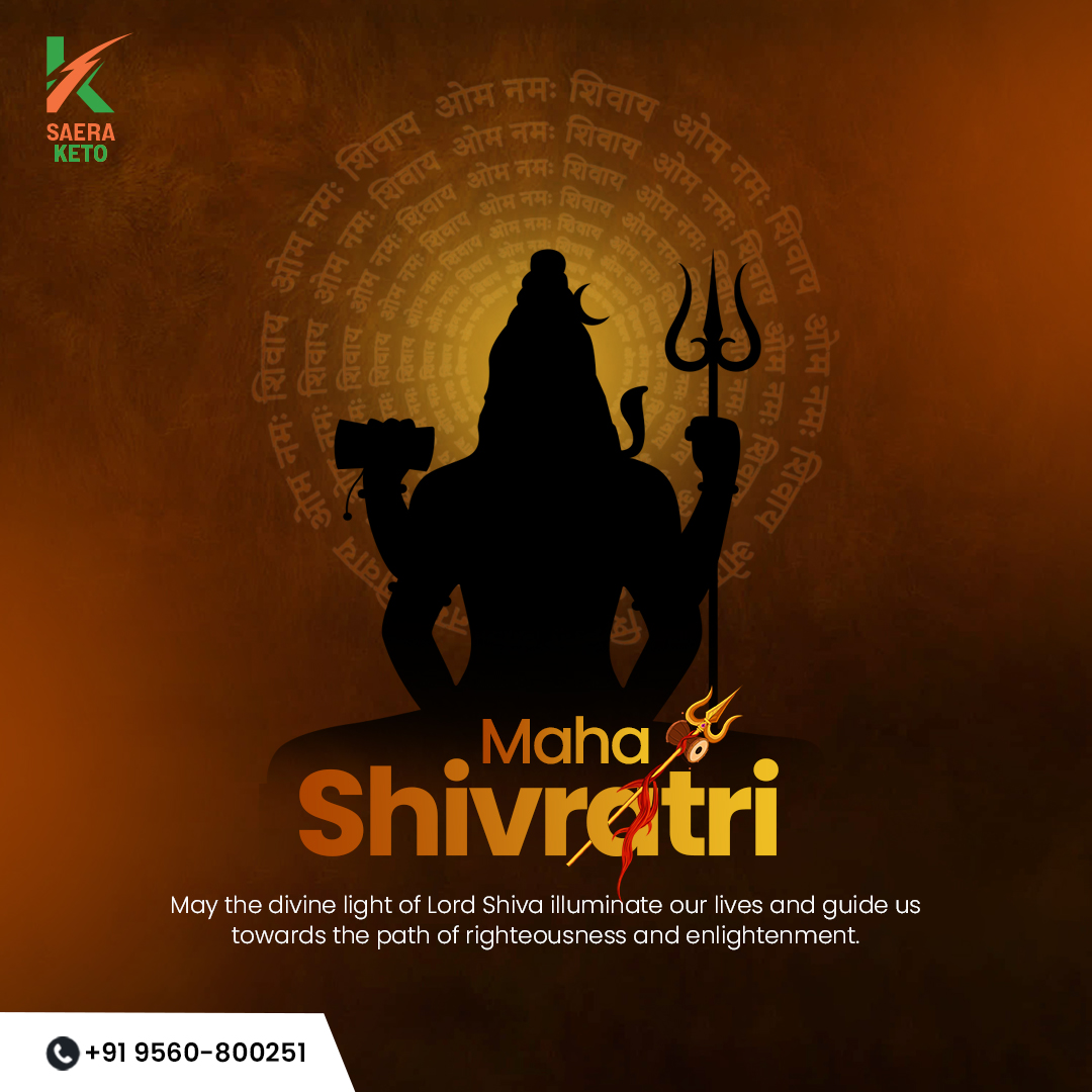Happy Maha Shivratri from Team Saera Keto.

#MahaShivratri #HarHarMahadev #OmNamahShivaya #Bholenath #Shiva #ShivratriCelebrations #Devotion #Peace #Blessings #EternalLove #ॐनमःशिवाय