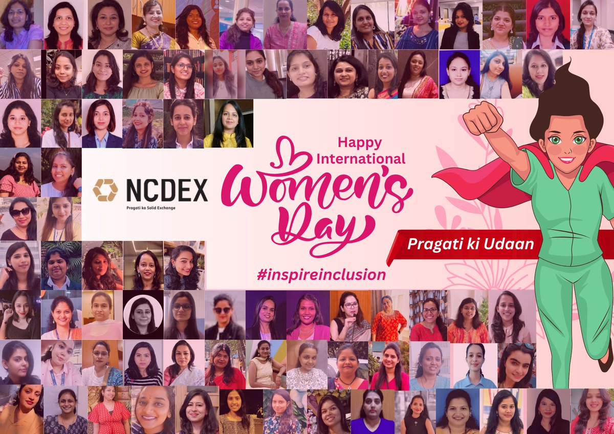 NCDEX wishes everyone a very Happy Women's Day 2024. #inspireinclusion #womensday2024 #womenempowerment #commoditymarkets