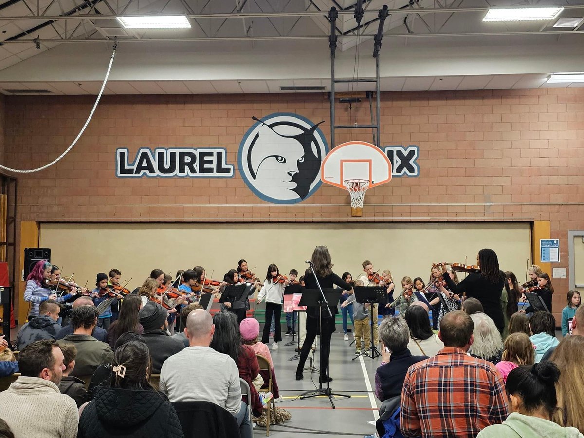Yay, Laurel Strings! Ms. Warner and our 3rd-5th grade strings musicians put on quite a show! #watchmeROAR