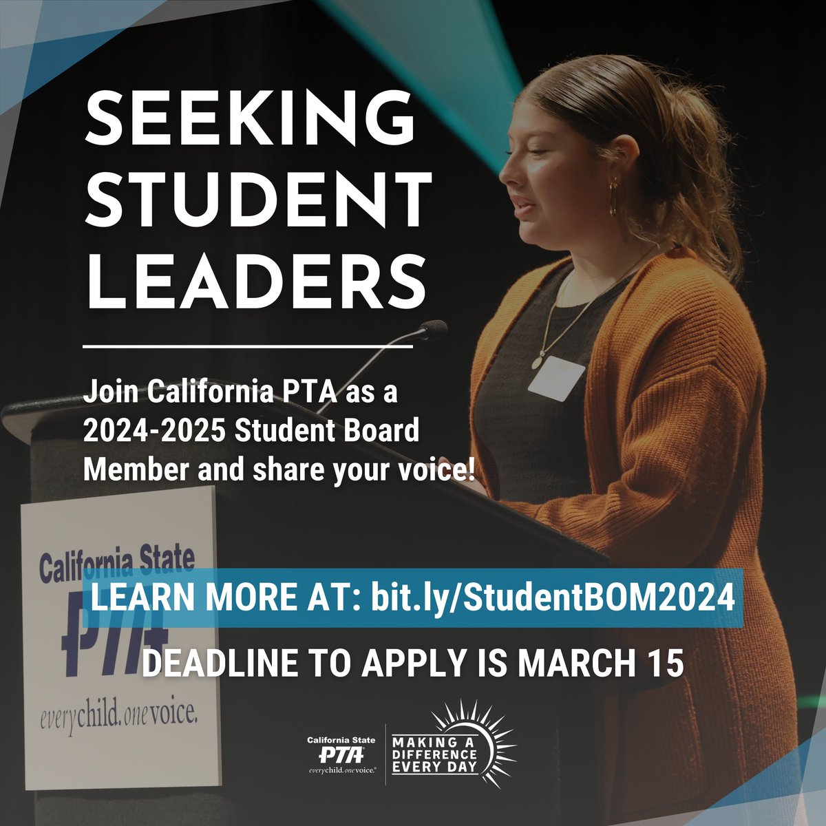 📣 Calling all student leaders in California! 🌟 Don't miss your chance to join the California State PTA Board of Managers as a Student Board Member. Deadline approaching! Apply now: zurl.co/1z0T #StudentLeadership #CaliforniaPTA #ApplyNow 🎓✨