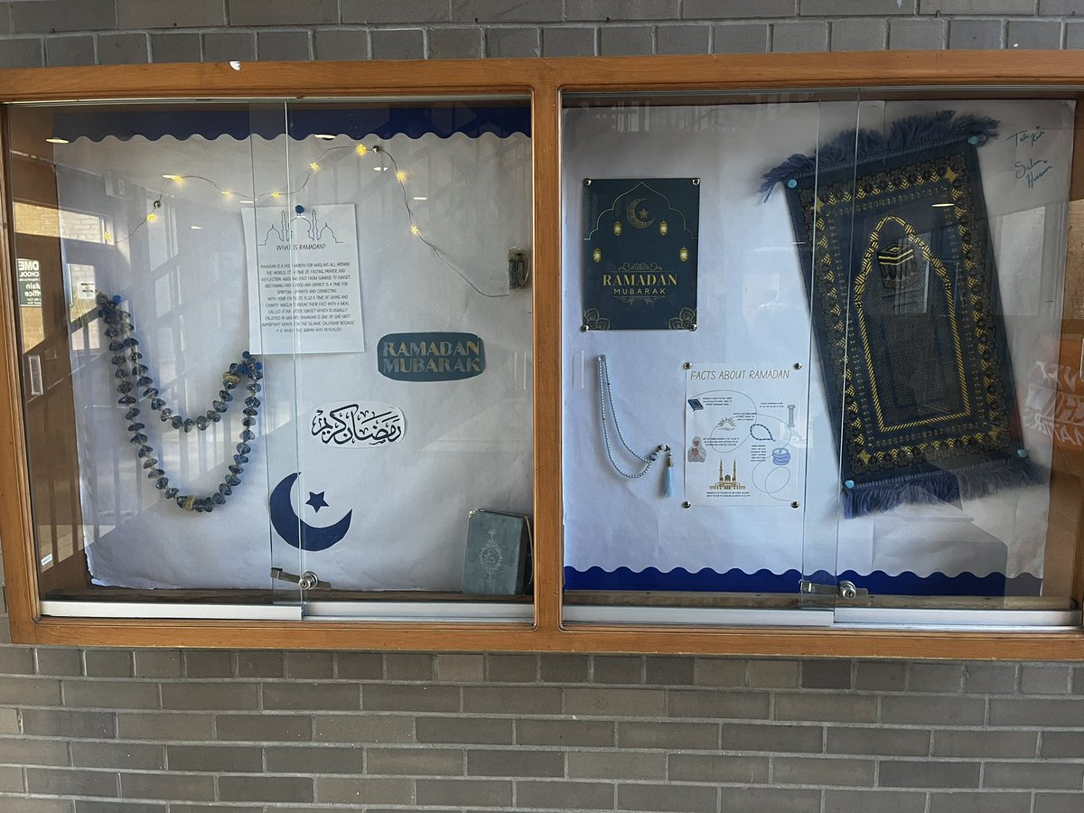 Ramadan display at Massey