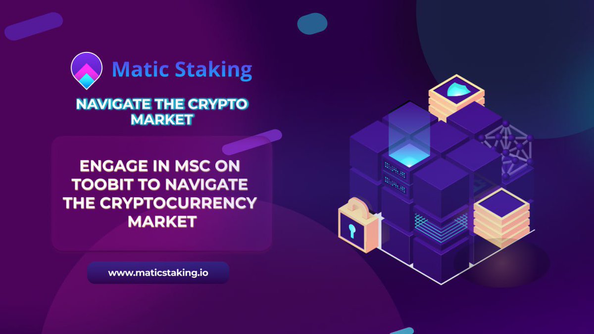 🌈NAVIGATE THE CRYPTO MARKET: ENGAGE IN MSC ON TOOBIT TO NAVIGATE THE CRYPTOCURRENCY MARKET🌈

☄️MaticStaking is a project full of potential, and participating in MSC on Toobit can help you participate in shaping the cryptocurrency market. 

☄️With massive liquidity and an