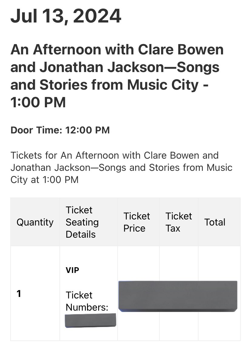 As most of you know, I’m super late to the party on how INCREDIBLE the series Nashville is but I’m currently 3.5 seasons in and OBSESSED so when @clarembee and @JonathanJackson announced a show not too far from me you KNOW I had to get tickets!!! I’m so excited!