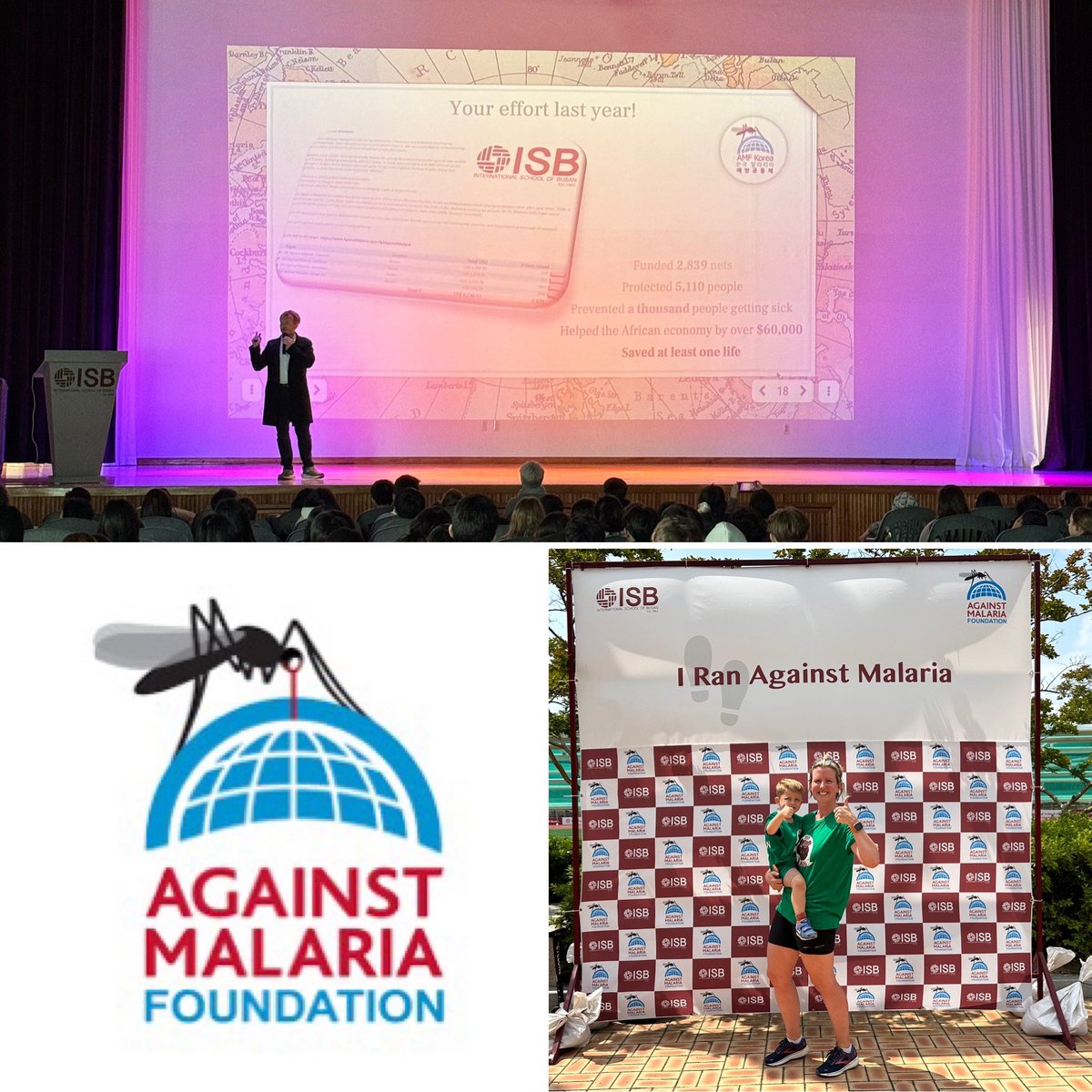 A really impactful and thought provoking presentation by Graham Nelson (a trustee from <a href="/AgainstMalaria/">Against Malaria Foundation</a> Foundation) this morning. We’re looking forward to hosting another ISB Against Malaria Fun Run on Friday 7th June to raise more money for this worthy cause! #ISBLearning