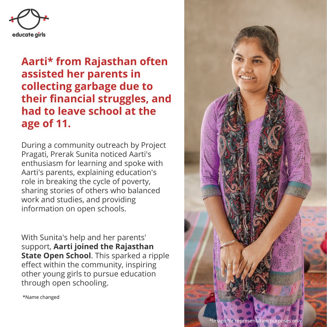 We’re celebrating this Women’s Day with the inspiring stories of these young women defying the odds. Join us in supporting their journeys and empowering their dreams! 

#IWD2024 #InternationalWomensDay2024 #InternationalWomensDay #EducateGirls #ProjectPragati #InvestInWomen