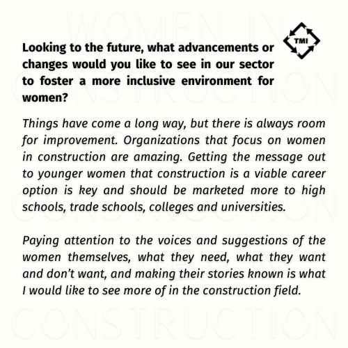 TMI_Safety's tweet photo. We're proud to celebrate a true pillar of our team, Sandra Valle, as part of Women in Construction Week. 🚧👷‍♀️ Joining us at the very beginning, nearly 30 years ago. Read her story here! https://t.co/oO5YuaPVM4

#WomenInConstruction #NAWIC #EmployeeSpotlight https://t.co/cYQflFV8EF