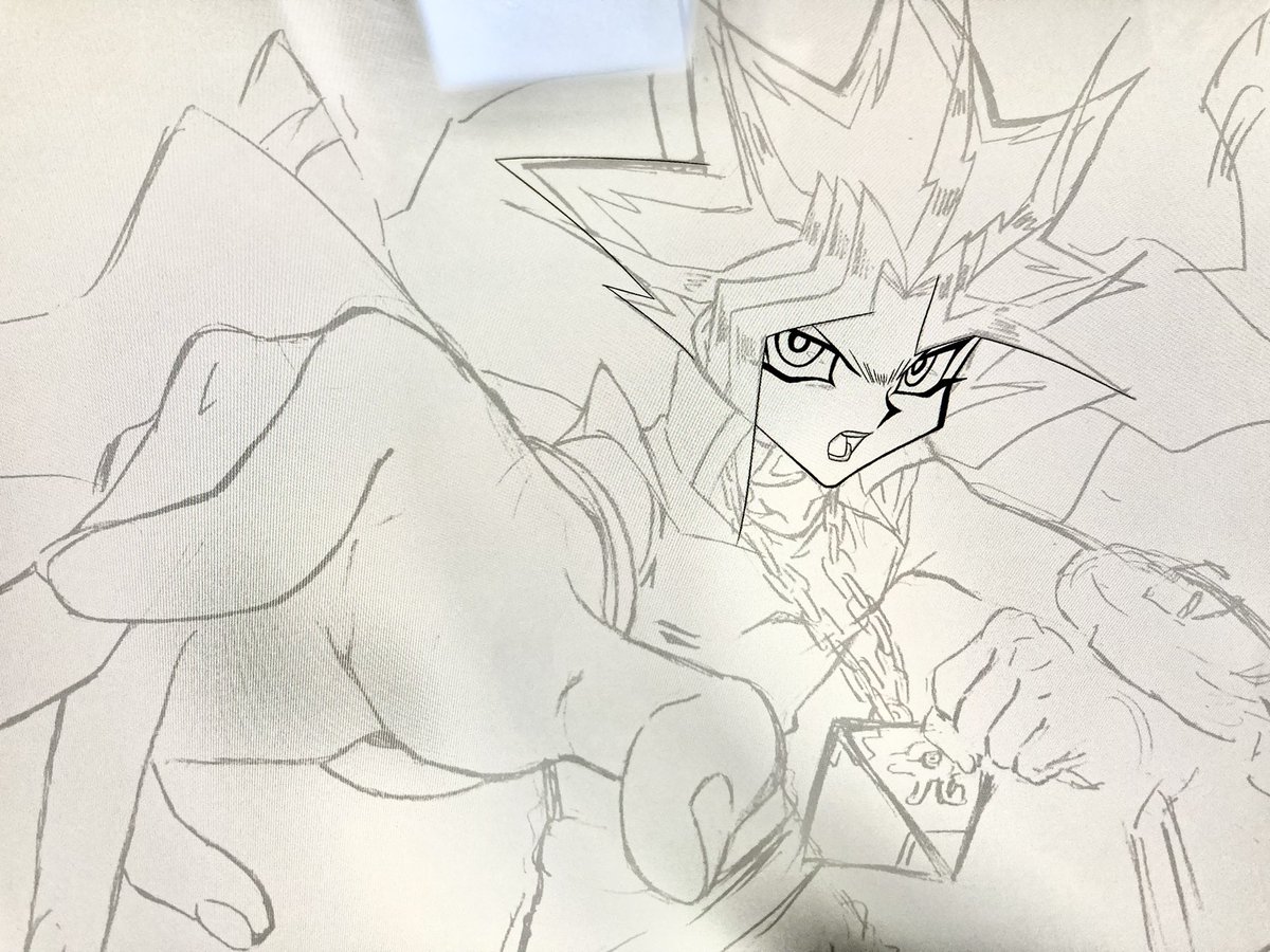 やっぱり遊戯王のキャラは線量多くて描くの大変だ 