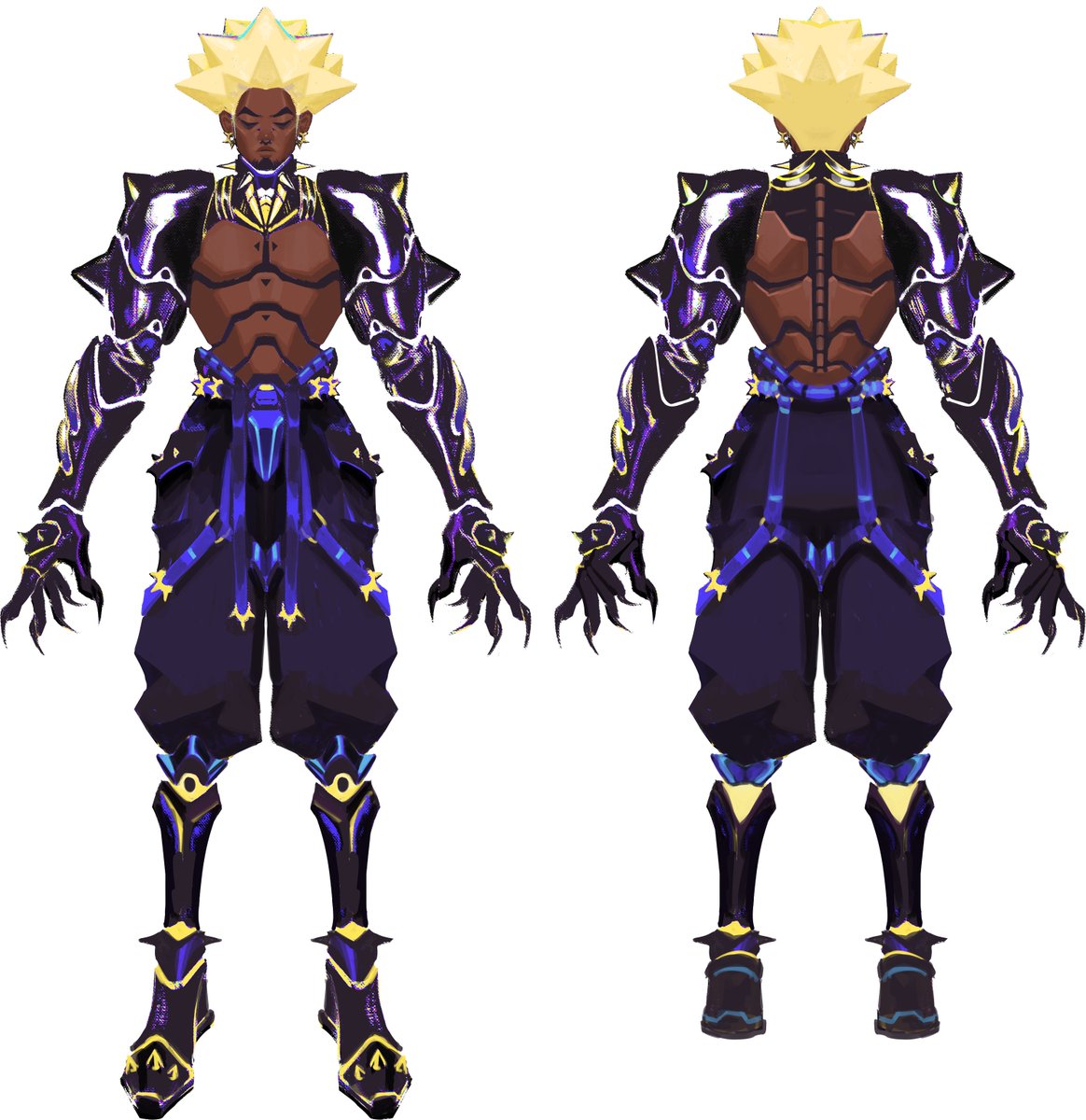 orangesabor's tweet photo. Sharing my other assignment WIP for an overwatch fan character! His design is based off of ferrofluid https://t.co/wMtZ2bruDP