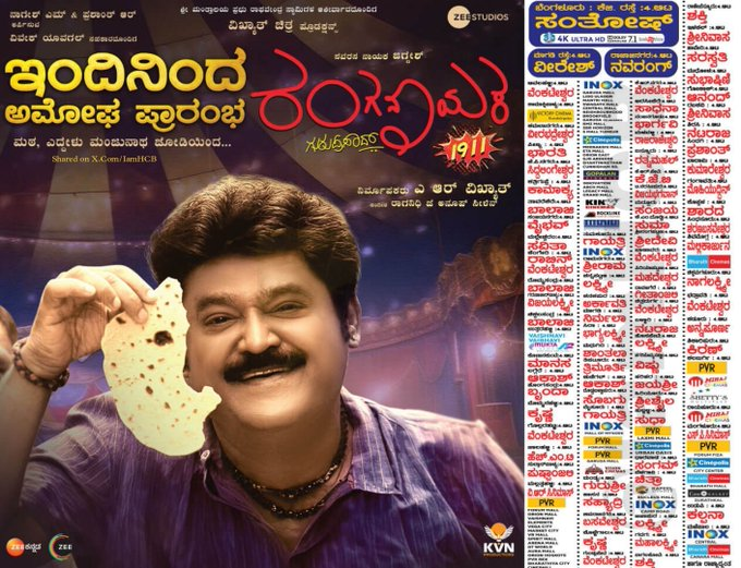 vintvais_ho's tweet photo. ಸ್ಯಾಂಡಲ್ವುಡ್ನಲ್ಲಿ ಮಹಾಶಿವರಾತ್ರಿಯ ಈ ದಿನದಂದು ಬಿಡುಗಡೆಯಾದ ಎಲ್ಲಾ ಸಿನಿಮಾಗಳು ಬ್ಲಾಕ್ ಬಸ್ಟರ್ ಹಿಟ್ ಆಗಲಿ..!
#TodayRelease #BlinkKannadaMovie #KaratakaDamanaka #Ranganayaka #Jog101 #Manadarasi @Dheekshiths @Chaithra_Achar_ @janani_pictures @ravichandra_aj #VijayRaghavendra #TejaswiniShekhar https://t.co/aiOACPgeEH