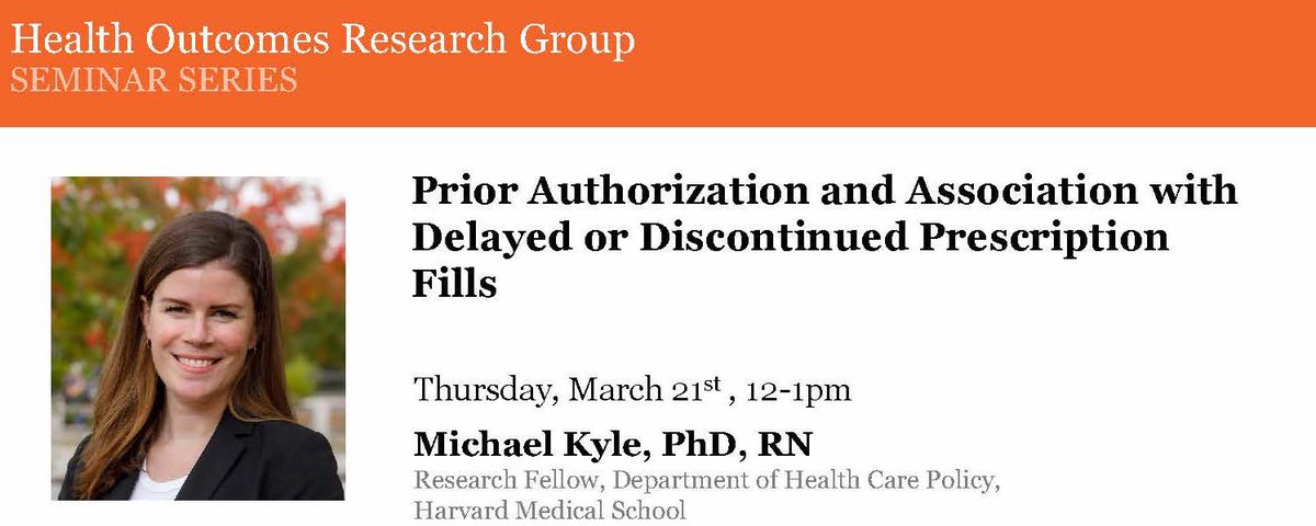 Excited to host @michaelannica at @MSKCancerCenter! Discussing this recent work on prior authorization, subject of my quoted tweet below. (MSK peeps who want to attend in person, email me!)