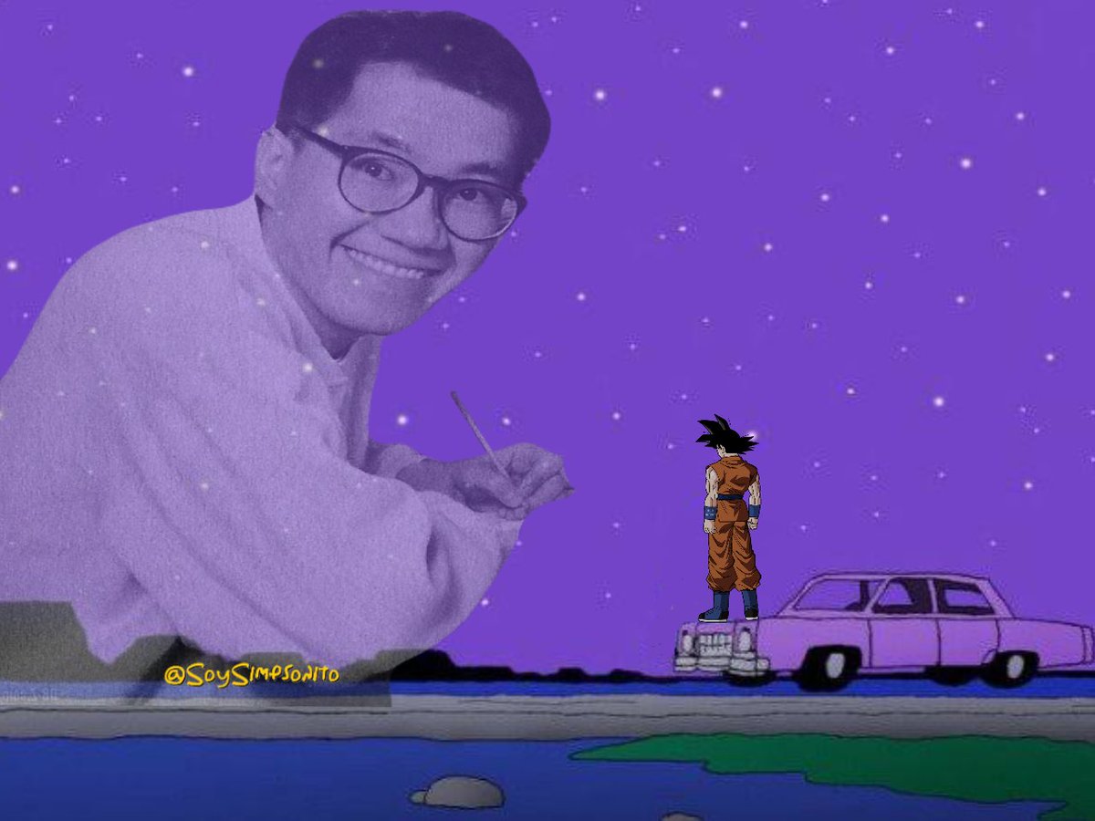 SoySimpsonito's tweet image. Descanse en paz Akira Toriyama, mangaka japonés creador de  Dragon Ball 🐉