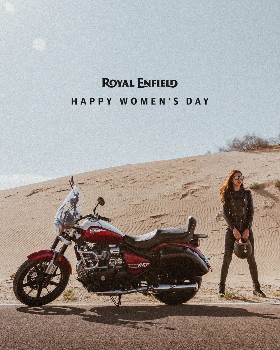 BalpradaMotors's tweet photo. Every time a woman rides her motorcycle, it’s her day.
#WomensDay #RoyalEnfield #RidePure #PureMotorcycling https://t.co/reTcNem7DQ