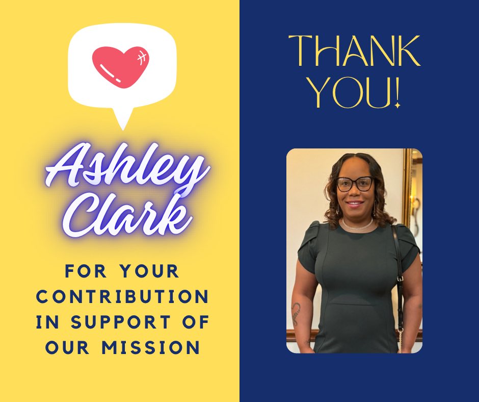 We want to give a huge thanks to Ashley Clark for her contribution during #DoMore24DE that will go to advancing the mission of helping Delawareans live & maintain healthy and active lifestyles! We truly appreciate the support!
