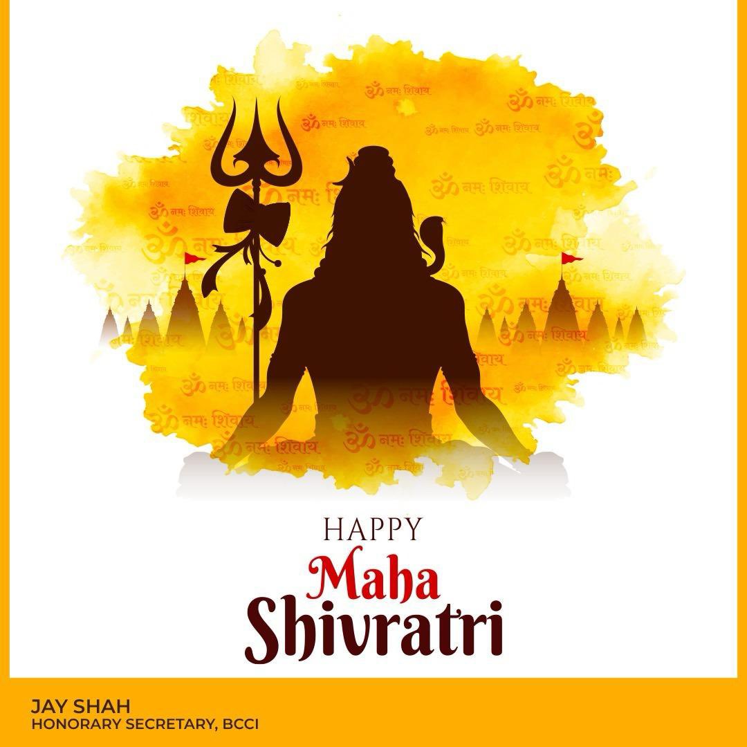 Wishing everyone a happy Maha Shivratri! May the divine blessings of Lord Shiva illuminate your lives with peace, prosperity, and happiness. 🕉️