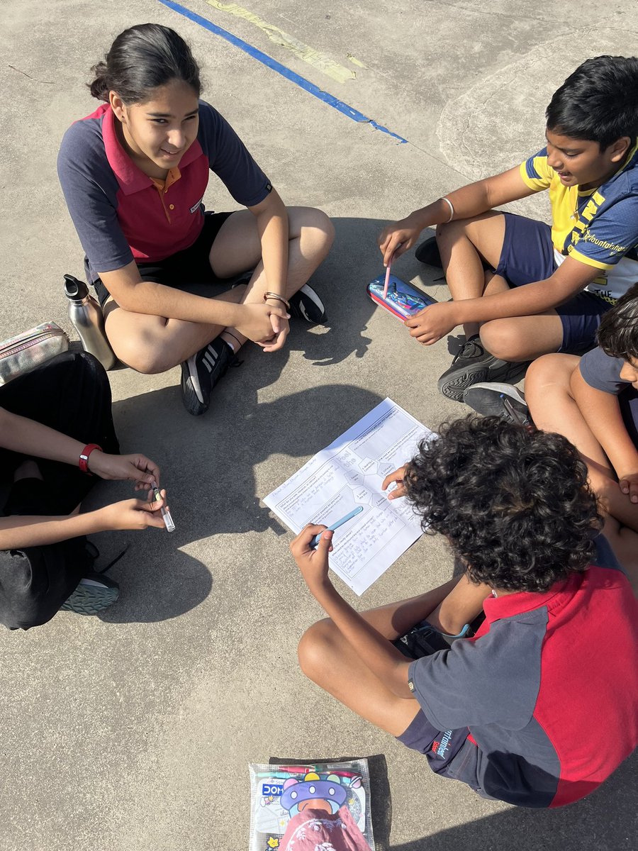 aashiyadb's tweet photo. Using Peel the fruit strategy, G6 students unfolded the PYP elements of Puberty unit. 
An outdoor environment was chosen by them to reap Heath benefits and get sun exposure. 
#choice #health https://t.co/sMcWbqxVGg